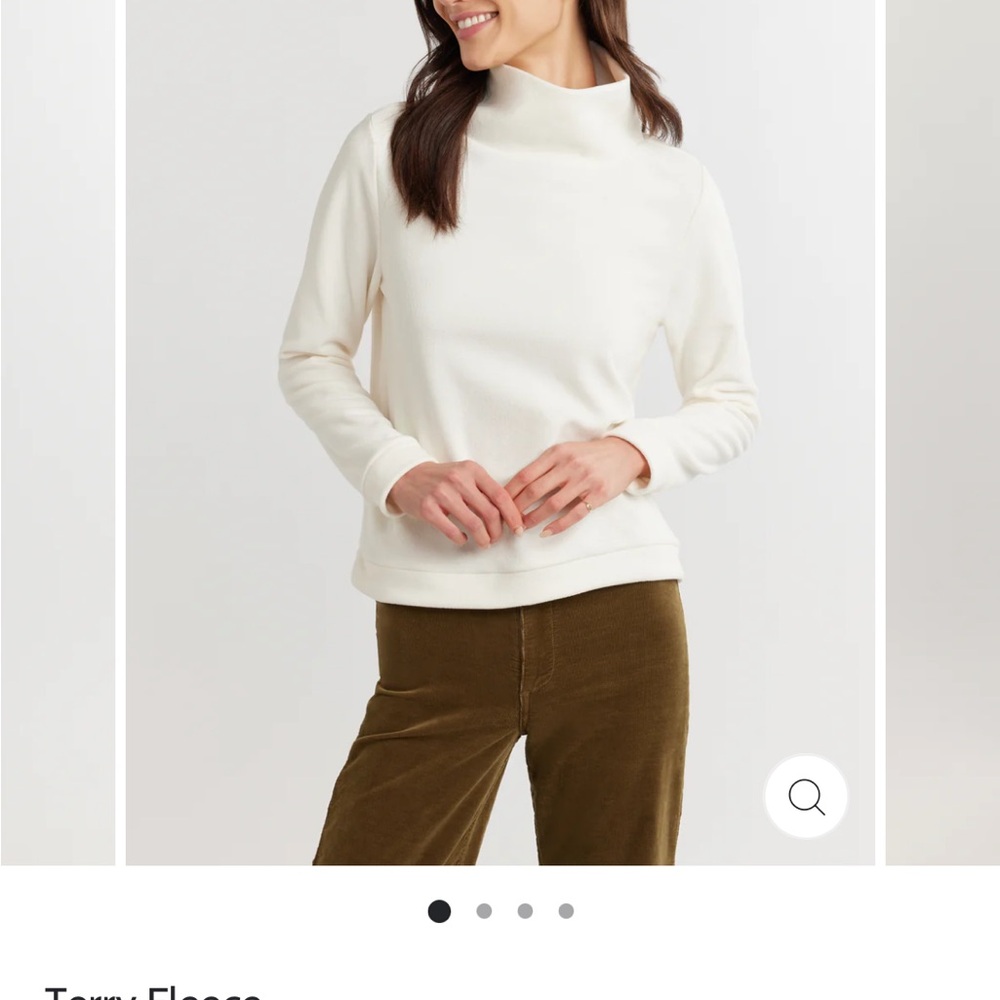 Dudley Stephen’s Park Slope Cream Turtleneck - French Terry